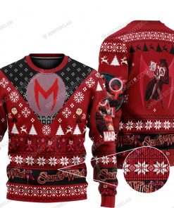 Scarlet witch marvel comics all over print ugly christmas sweater
