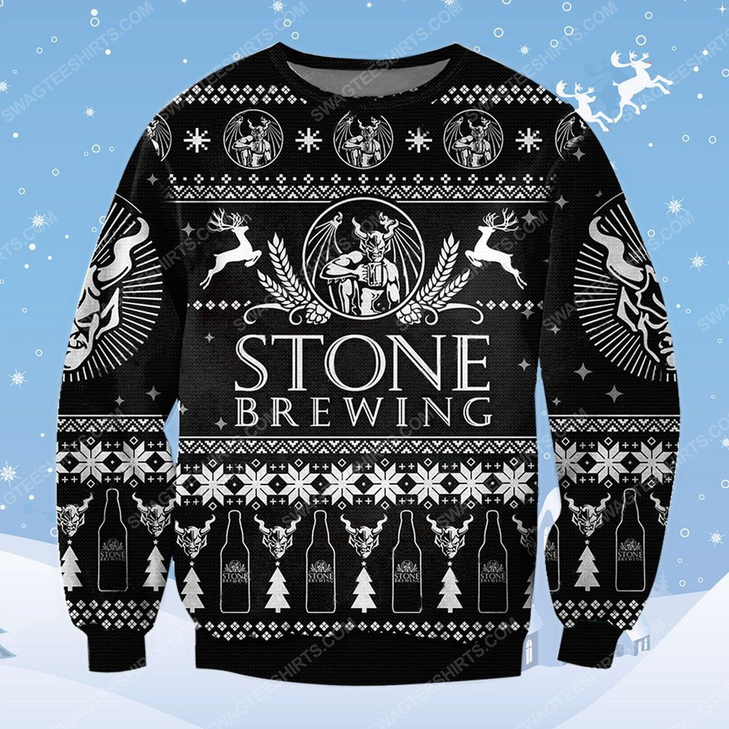 Stone brewing ugly christmas sweater