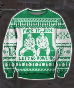 The Big Lebowski Fuck It Dude Let's Go Bowling Ugly Christmas Sweater