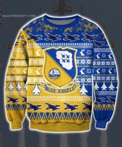 The Blue Angels Full Print Ugly Christmas Sweater