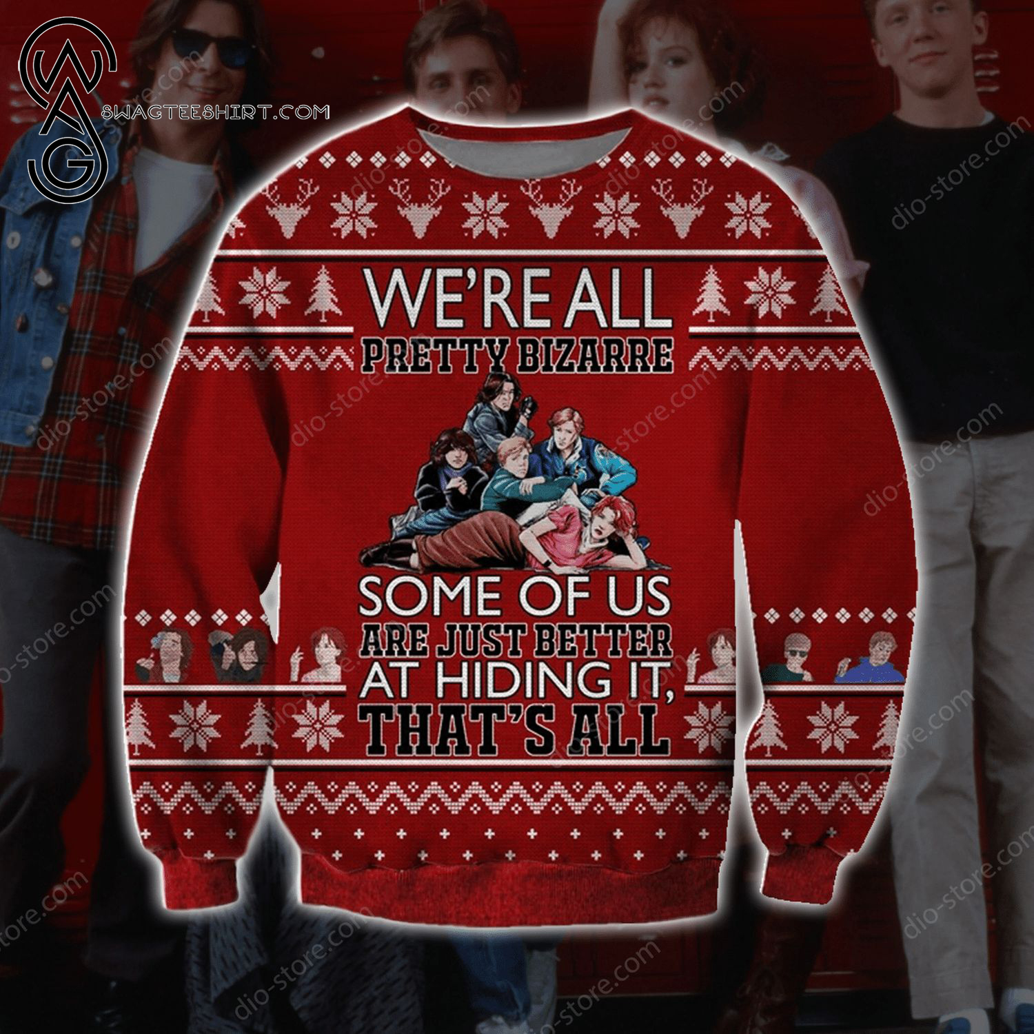 The Breakfast Club Movie Full Print Ugly Christmas Sweater