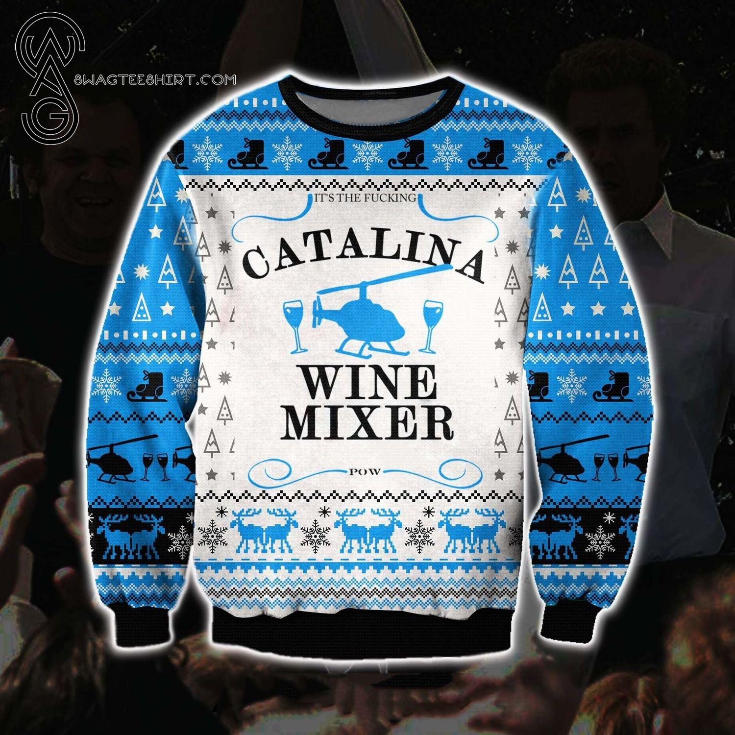 The Catalina Wine Mixer Full Print Ugly Christmas Sweater