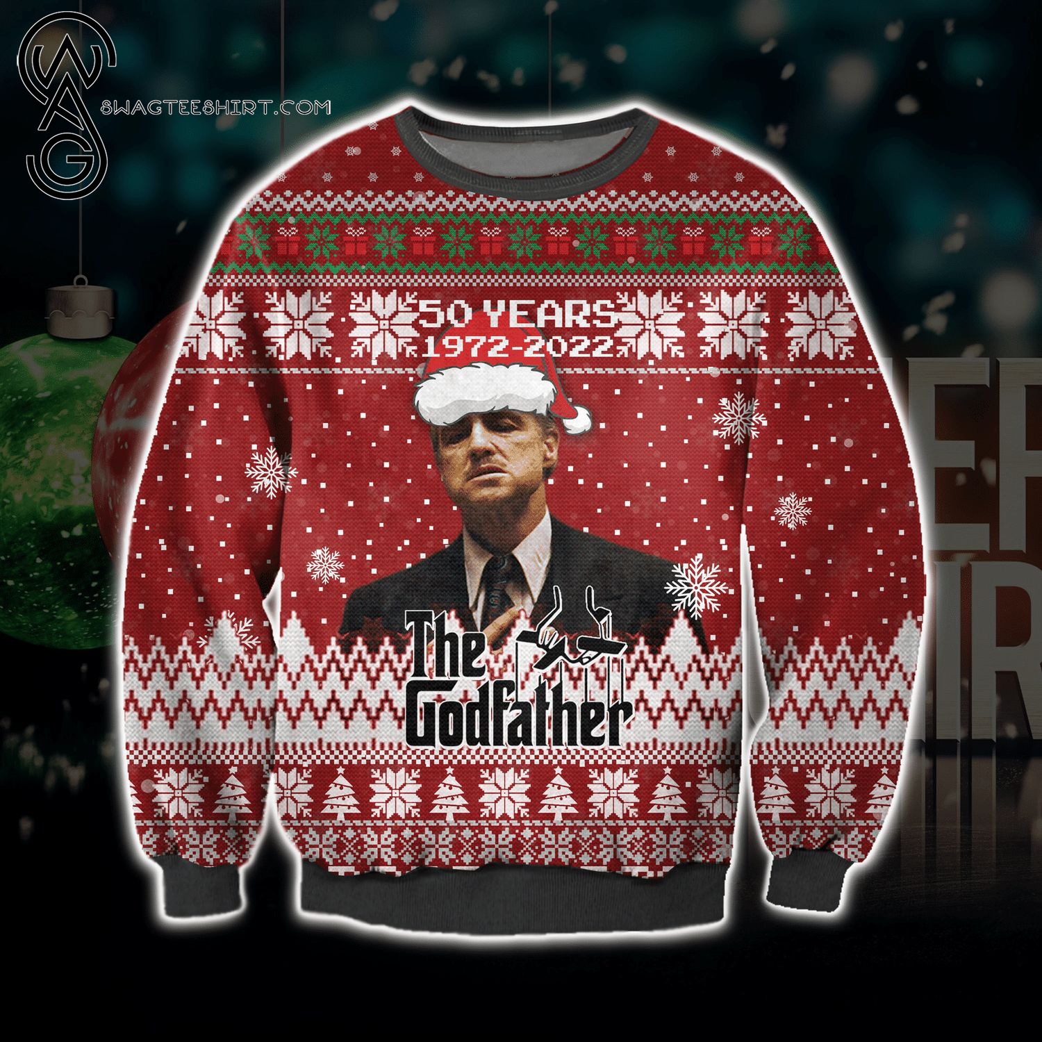 The Godfather Movie Full Print Ugly Christmas Sweater