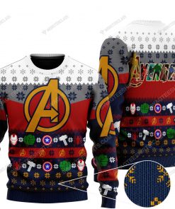 The avengers marvel comics all over print ugly christmas sweater