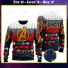 The avengers marvel comics all over print ugly christmas sweater