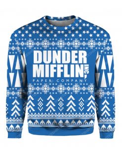 The office dunder mifflin paper company ugly christmas sweater