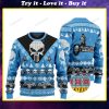 The punisher marvel comics all over print ugly christmas sweater