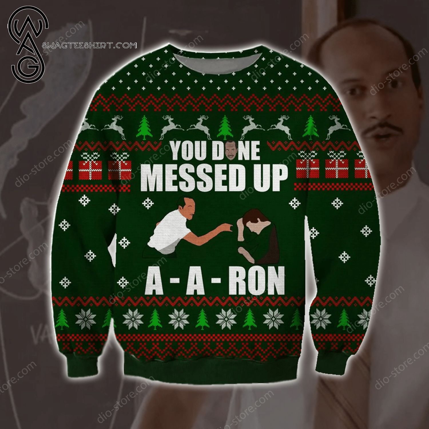 You Done Messed Up A-Aron Full Print Ugly Christmas Sweater