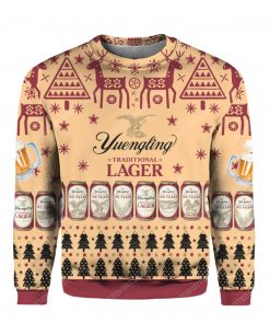 Yuengling traditional lager beer all over print ugly christmas sweater