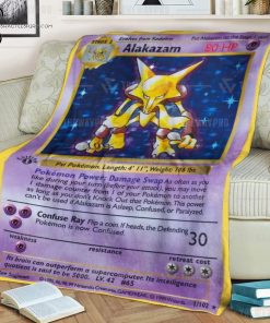 Anime Pokemon Alakazam Full Printing Blanket