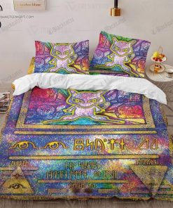 Anime Pokemon Ancient Mewtwo Full Print Bedding Set