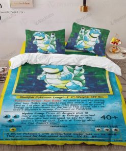 Anime Pokemon Blastoise Full Print Bedding Set