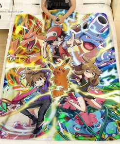 Anime Pokemon Characters Full Printing Blanket