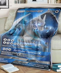 Anime Pokemon Charizard GX Full Printing Blanket