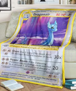 Anime Pokemon Dragonair Full Printing Blanket