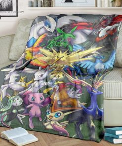 Anime Pokemon Legendary Full Printing Blanket