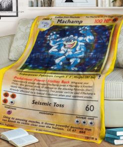 Anime Pokemon Machamp Full Printing Blanket