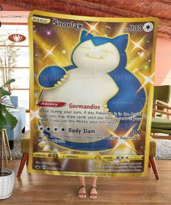Anime Pokemon Snorlax Chilling Reign Full Printing Blanket