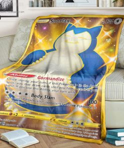 Anime Pokemon Snorlax Chilling Reign Full Printing Blanket