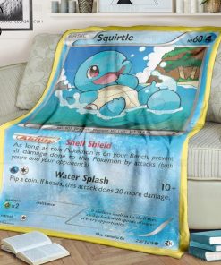 Anime Pokemon Squirtle Full Printing Blanket