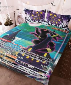 Anime Pokemon Umbreon Full Print Bedding Set