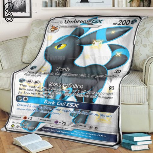 Anime Pokemon Umbreon GX Full Printing Blanket