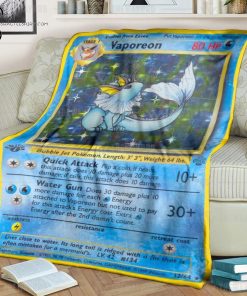 Anime Pokemon Vaporeon Full Printing Blanket