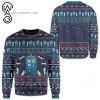 Black Cat The Police Officer Full Print Ugly Christmas Sweater