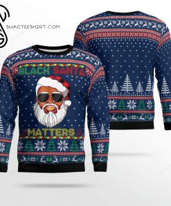 Black Santa Matters Full Print Ugly Christmas Sweater