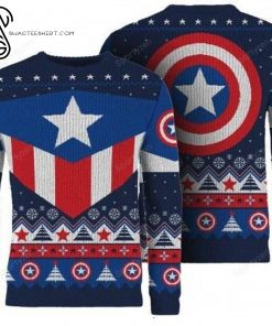 Captain America Full Print Ugly Christmas Sweater