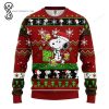 Christmas Gift and Snoopy Full Print Ugly Christmas Sweater