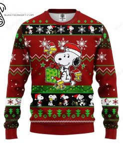 Christmas Gift and Snoopy Full Print Ugly Christmas Sweater