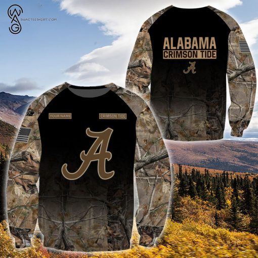 Custom Hunting Camo Alabama Crimson Tide Football Shirt