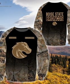 Custom Hunting Camo Boise State Broncos Football Shirt