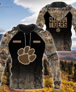 Custom Hunting Camo Clemson Tigers Football Shirt