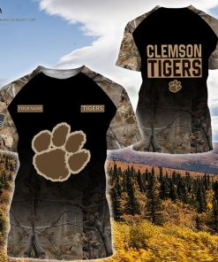 Custom Hunting Camo Clemson Tigers Football Shirt