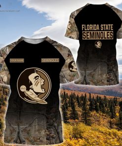 Custom Hunting Camo Florida State Seminoles Football Shirt