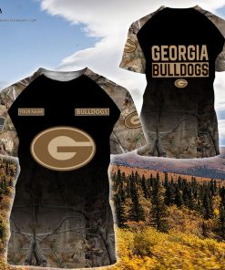 Custom Hunting Camo Georgia Bulldogs Football Shirt