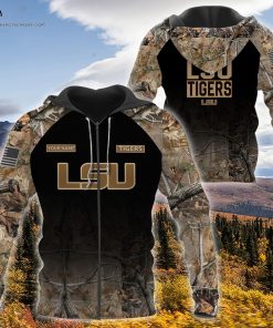 Custom Hunting Camo LSU Tigers Football Shirt