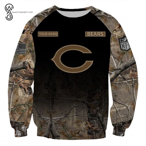 Custom Hunting Camo NFL Chicago Bears Shirt