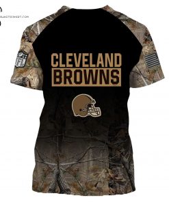 Custom Hunting Camo NFL Cleveland Browns Shirt