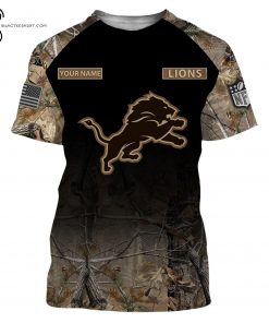 Custom Hunting Camo NFL Detroit Lions Shirt