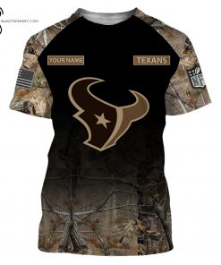 Custom Hunting Camo NFL Houston Texans Shirt