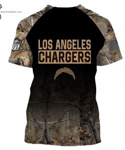 Custom Hunting Camo NFL Los Angeles Chargers Shirt