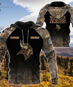 Custom Hunting Camo NFL Minnesota Vikings Shirt