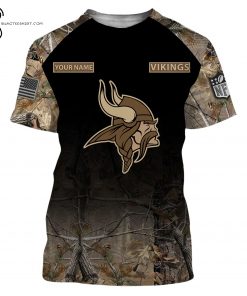 Custom Hunting Camo NFL Minnesota Vikings Shirt
