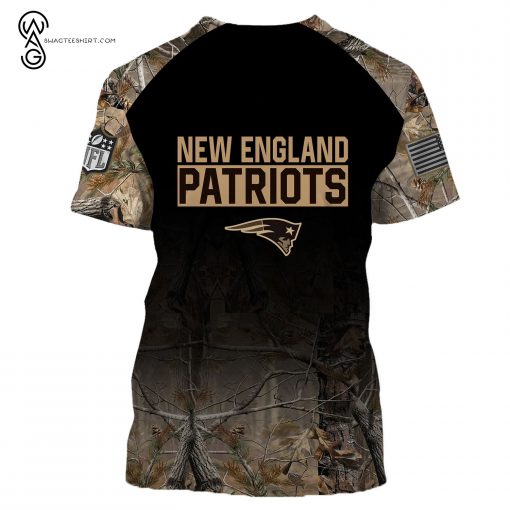 Custom Hunting Camo NFL New England Patriots Shirt