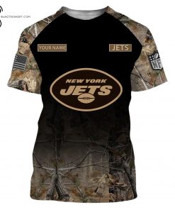 Custom Hunting Camo NFL New York Jets Shirt