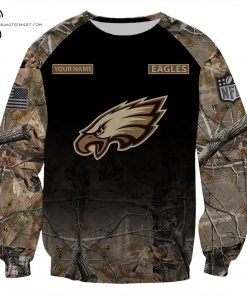 Custom Hunting Camo NFL Philadelphia Eagles Shirt