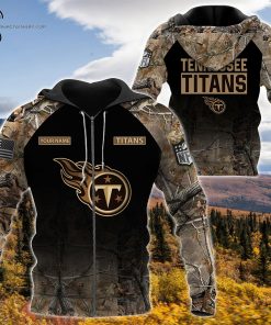 Custom Hunting Camo NFL Tennessee Titans Shirt